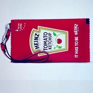 NWT Kate Spade x Heinz Ketchup Packet Coin Zip Pocket Card Slot Wallet Wristlet